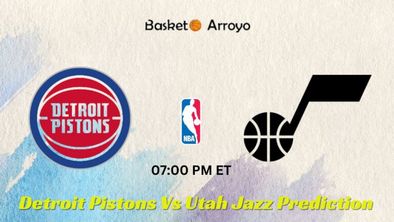 Detroit Pistons Vs Utah Jazz Prediction