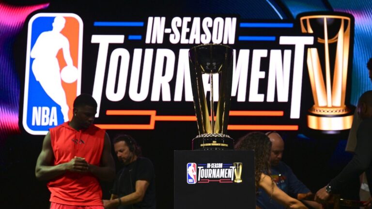 NBA unveils trophies for the first in-season tournament